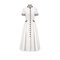 Mid-Length Belted Shirtdress