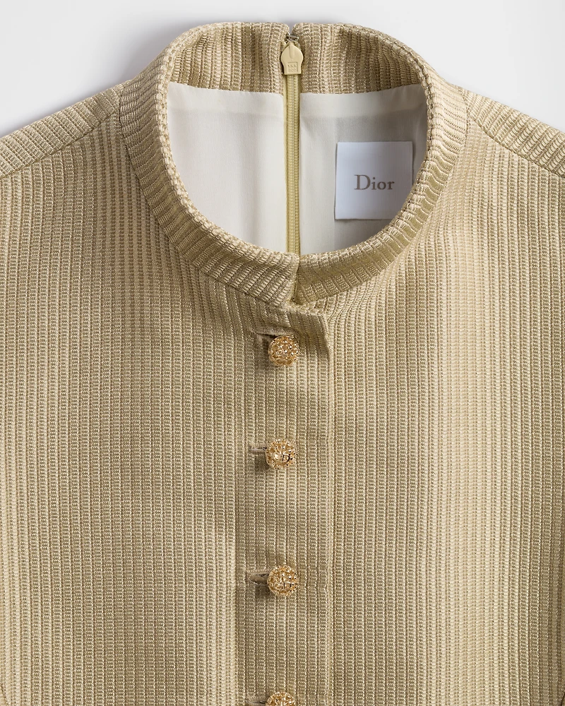 Dior Or Mid-Length Belted Shirtdress