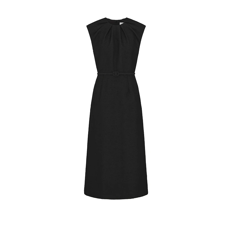 Mid-Length Belted Dress
