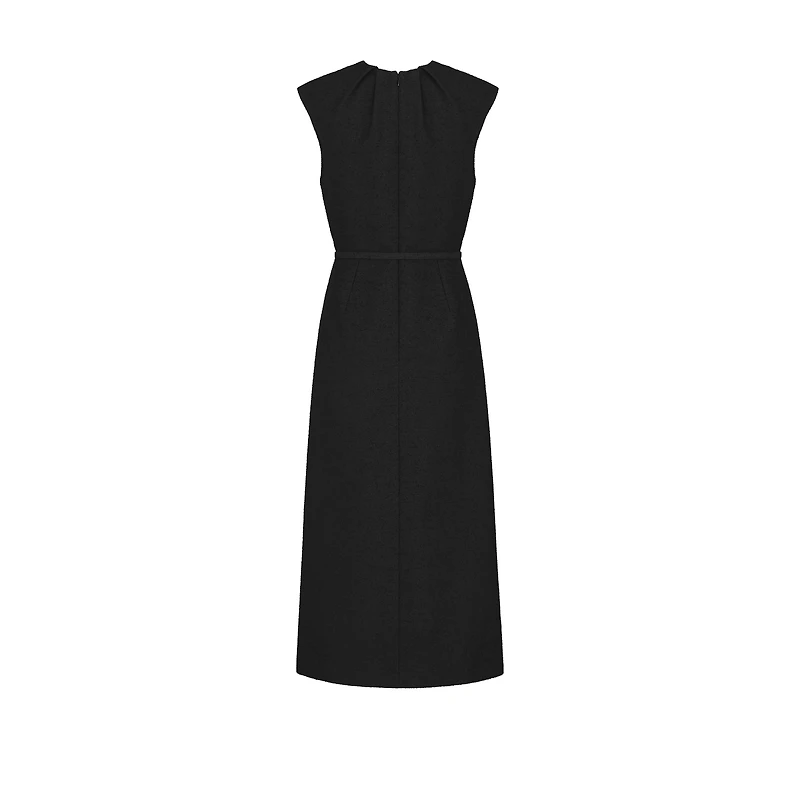 Mid-Length Belted Dress