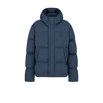 CD Icon Hooded Quilted Down Jacket