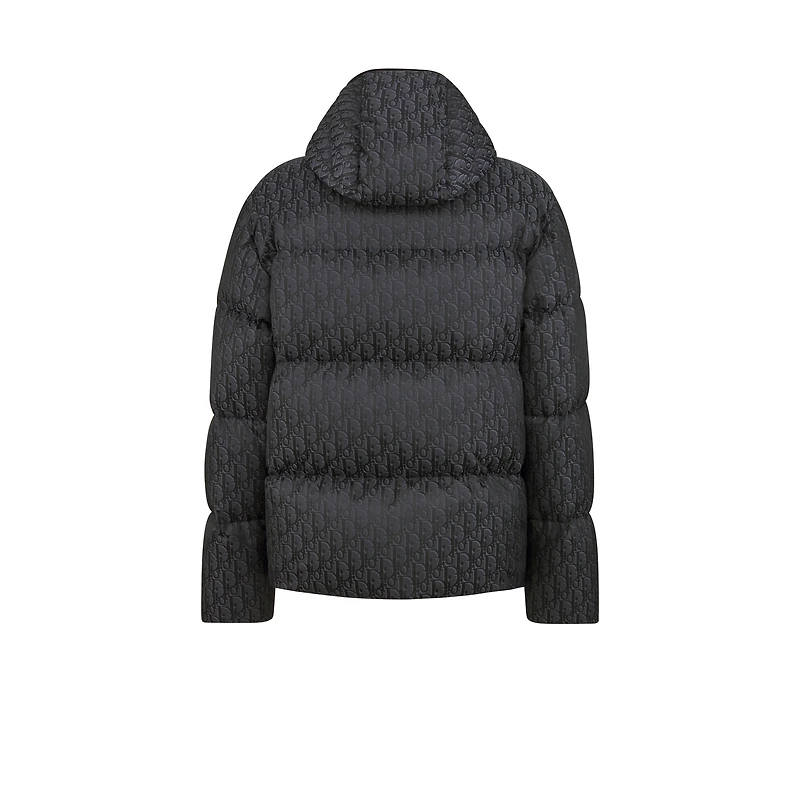 Dior Oblique Hooded Quilted Down Jacket