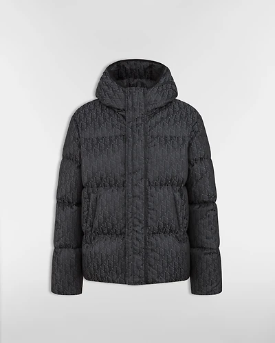 Dior Oblique Hooded Quilted Down Jacket
