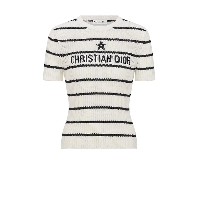 Dior Marinière Short-Sleeved Sweater