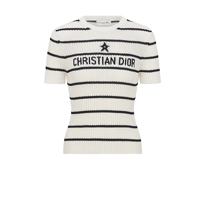 Dior Marinière Short-Sleeved Sweater
