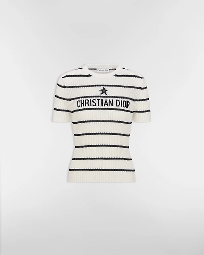 Dior Marinière Short-Sleeved Sweater