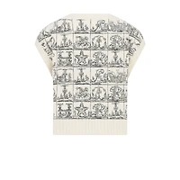 Embroidered Sweater Vest