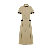 Mid-Length Flared Shirtdress