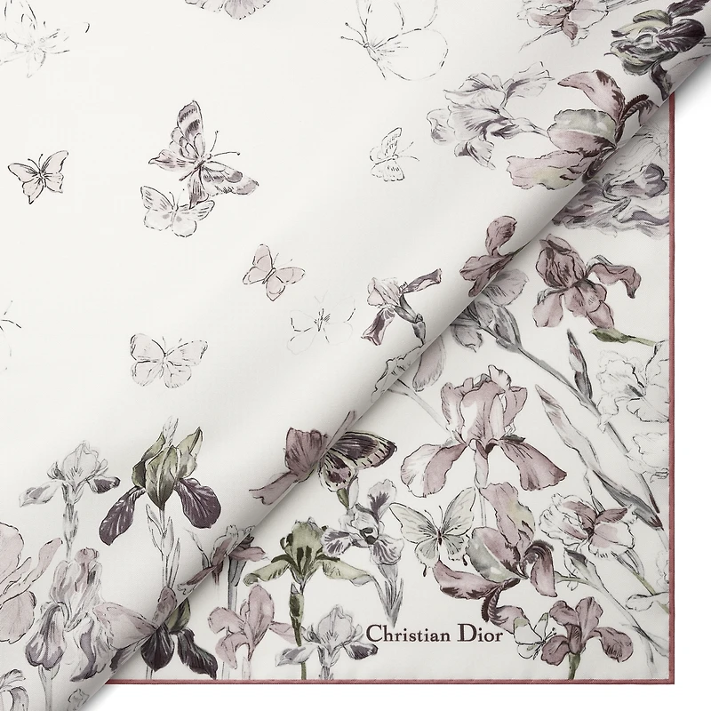 Butterflies & Iris 90 Square Scarf