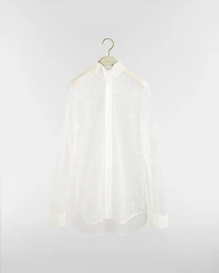 Embroidered Sheer Blouse