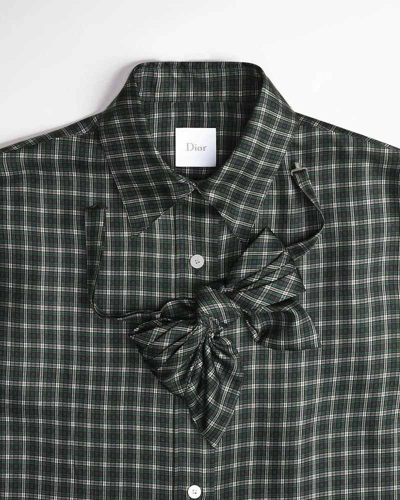 Blouse with Removable Bow Tie