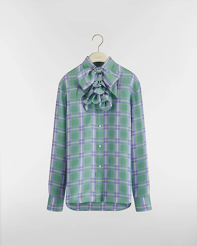 Blouse with Removable Bow