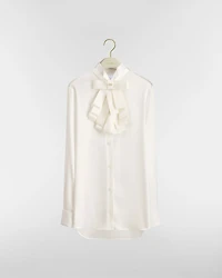 Blouse with Removable Jabot