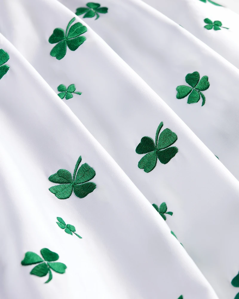 Mid-Length Embroidered Skirt