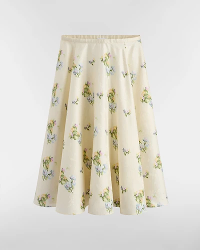 Mid-Length Flared Skirt
