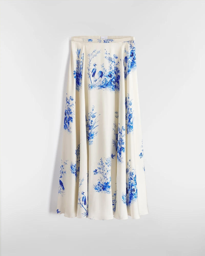 Mid-Length Flared Skirt