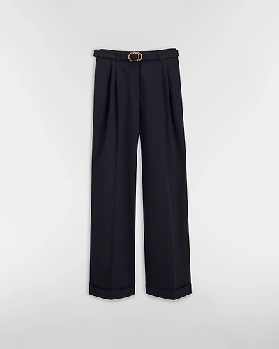Belted Flared Pants