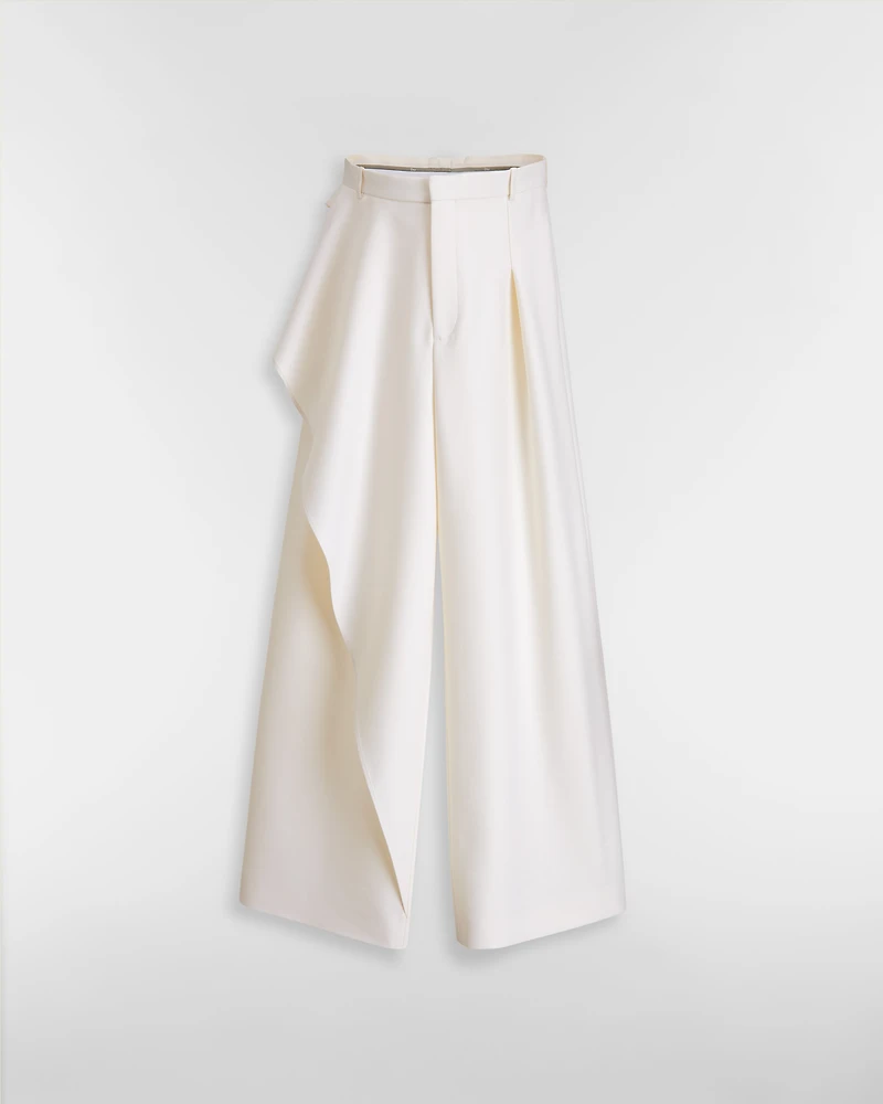 Draped Regular-Fit Pants