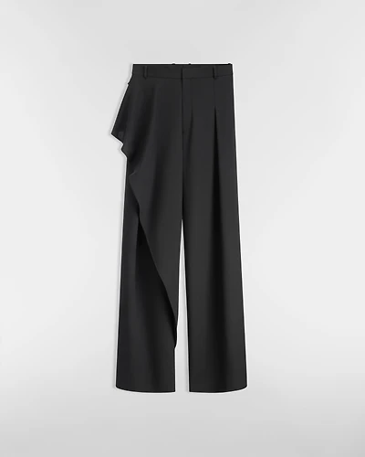 Draped Regular-Fit Pants
