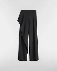 Draped Regular-Fit Pants