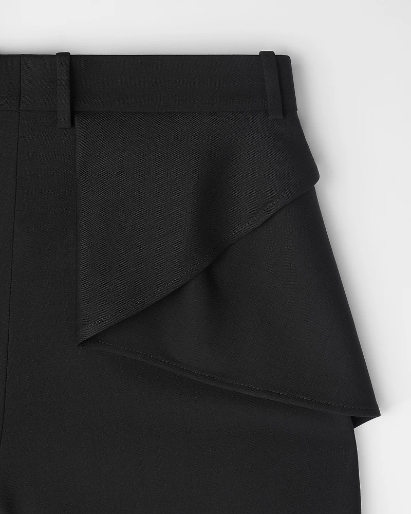 Draped Regular-Fit Pants