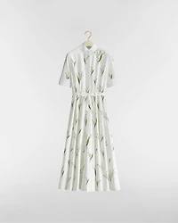 Mid-Length Flared Shirtdress