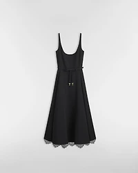 Mid-Length Belted Dress