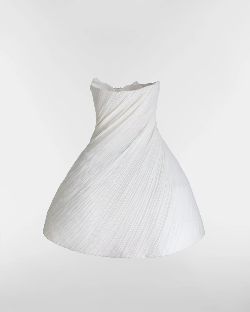 Flared Draped Dress