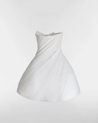 Flared Draped Dress