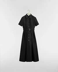 Mid-Length Belted Shirtdress