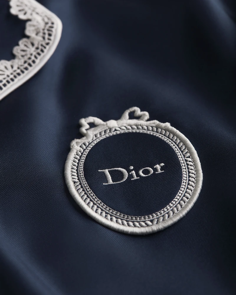 Short Dior Médaillon-Embroidered Shirtdress