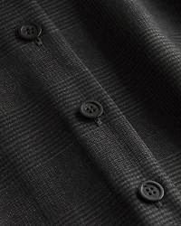 Mid-Length Dress with Ascot-Effect Tied Collar