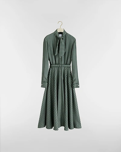 Mid-Length Belted Shirtdress