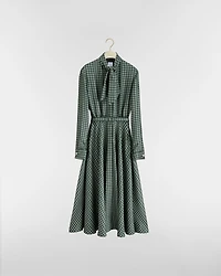 Mid-Length Belted Shirtdress