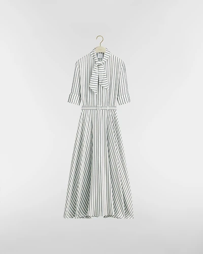 Mid-Length Belted Dress