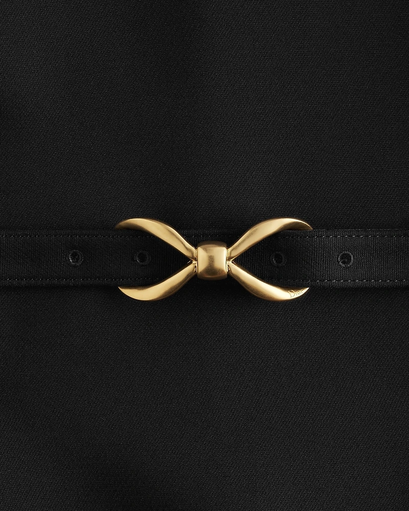 Belted Straight Dress