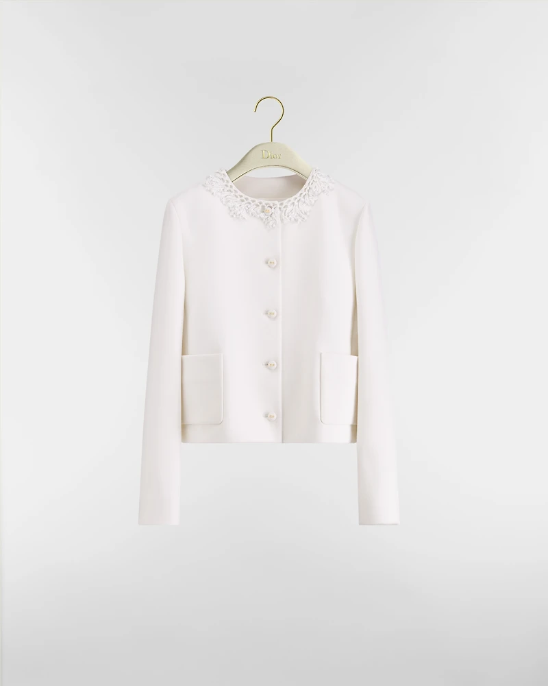 Embroidered Cropped Jacket