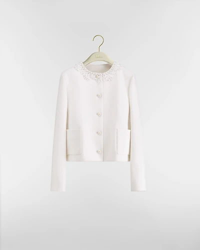 Embroidered Cropped Jacket