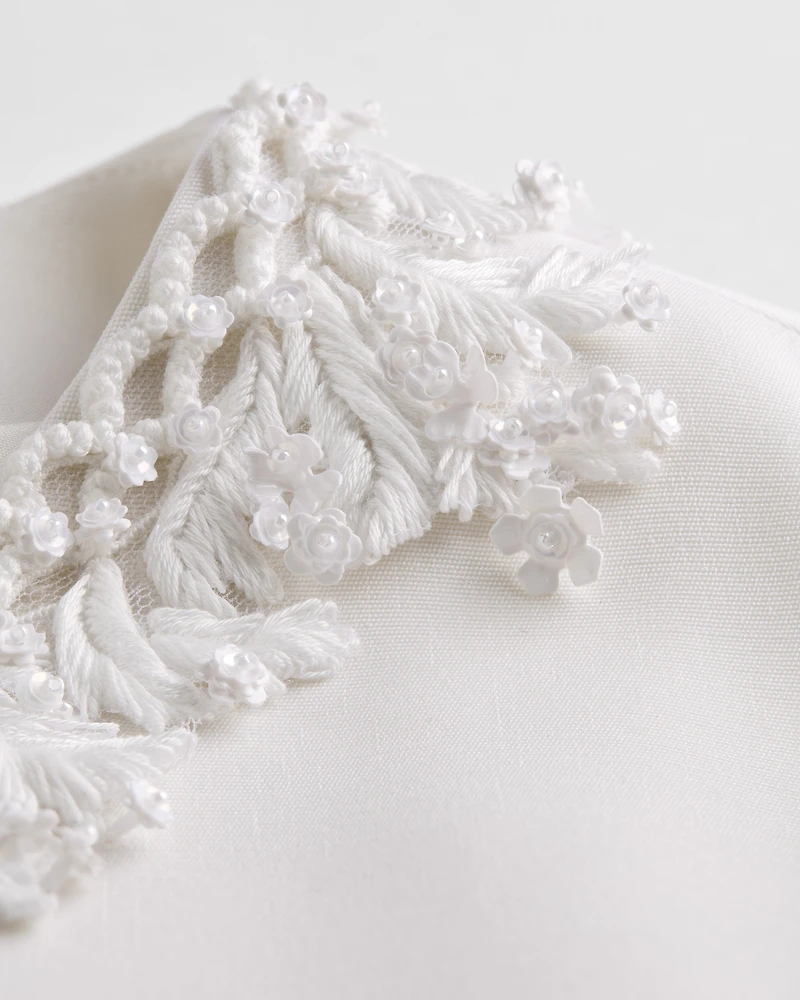 Embroidered Cropped Jacket