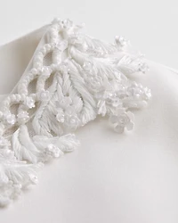 Embroidered Cropped Jacket