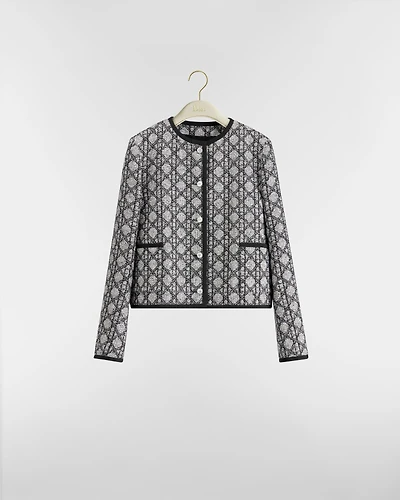 Macrocannage Cropped Jacket