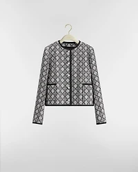 Macrocannage Cropped Jacket