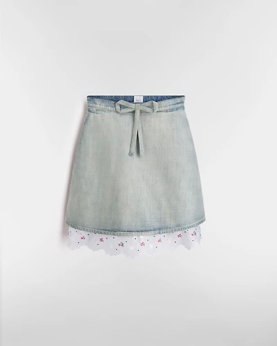 Dioramour Flared Embroidered Skirt