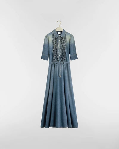 Mid-Length Belted Shirtdress