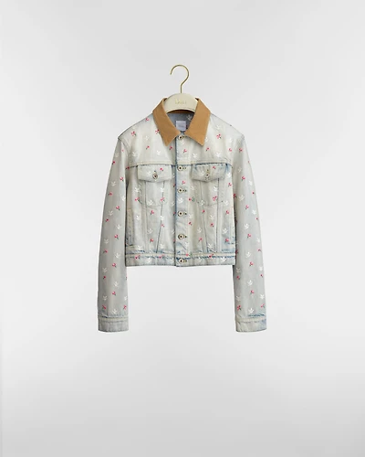 Dioramour Embroidered Cropped Jacket