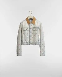 Dioramour Embroidered Cropped Jacket