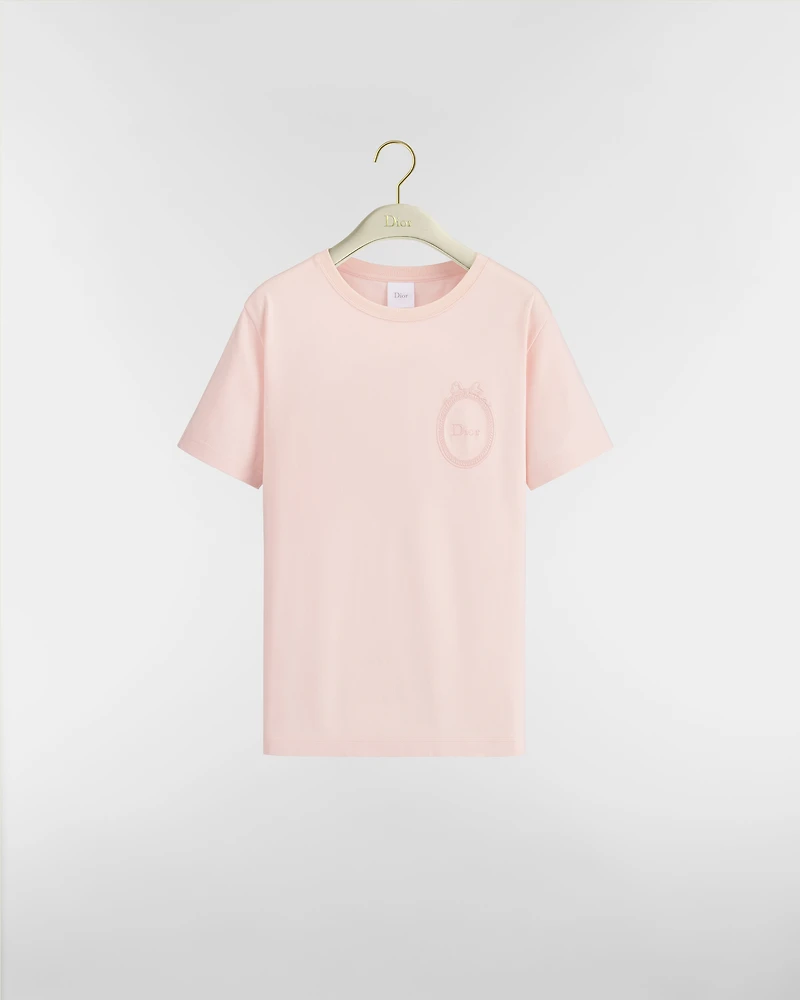 Fitted Dior Médaillon Embroidered T-shirt
