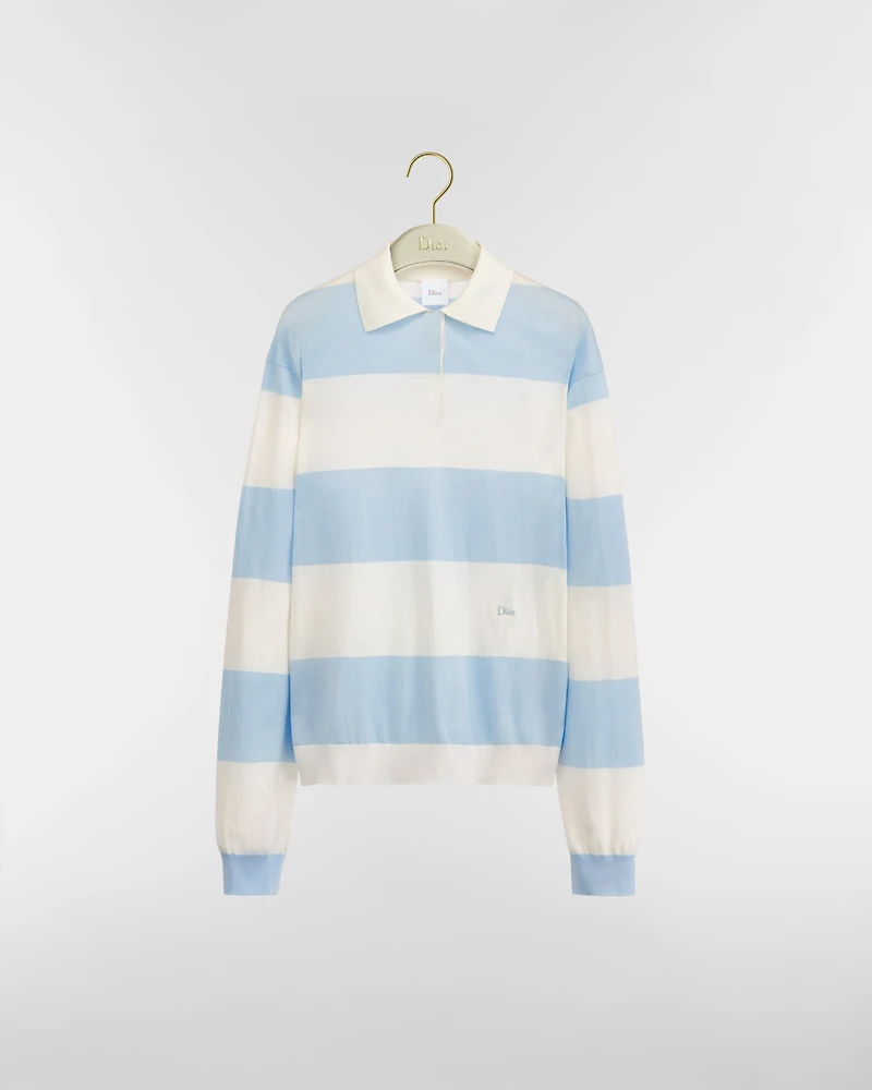Dioriviera Dior Marinière Long-Sleeved Polo Shirt