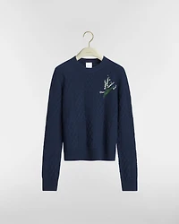 Embroidered Fitted Sweater