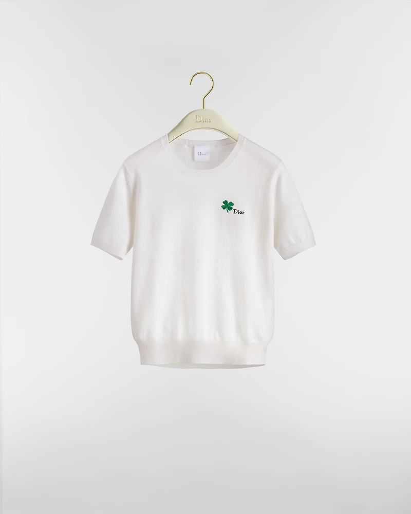 Short-Sleeved Fitted Sweater